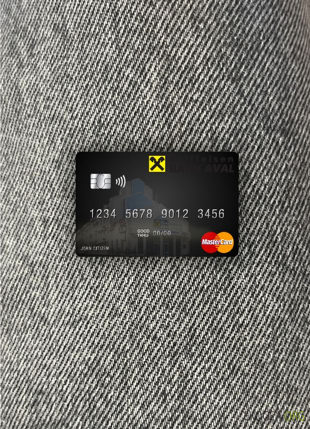 Ukraine Raiffeisen Bank mastercard photolook recto